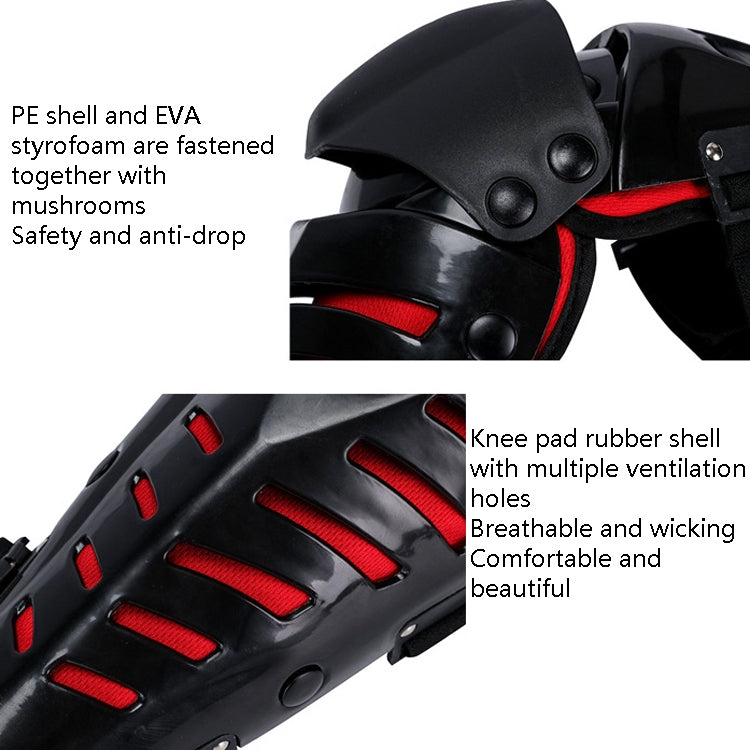 SULAITE Motorcycle Outdoor Riding Anti-Fall Protective Gear Knee Pads(Black) - Protective Gear by SULAITE | Online Shopping South Africa | PMC Jewellery | Buy Now Pay Later Mobicred