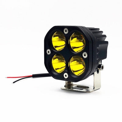 40W Yellow Light Motorcycle LED Spotlight Headlight Car Front Bumper Light Off-Road Vehicle Modified Roof Light - Headlights by PMC Jewellery | Online Shopping South Africa | PMC Jewellery | Buy Now Pay Later Mobicred