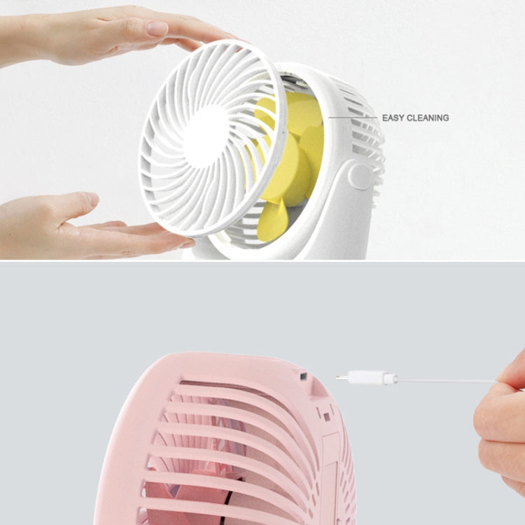 JD-Q1 Office Student Dormitory Mini Silent USB Fan(Pink) - Electric Fans by PMC Jewellery | Online Shopping South Africa | PMC Jewellery | Buy Now Pay Later Mobicred