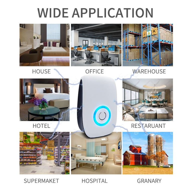 H12 2 PCS Ultrasonic Electronic Mouse Repeller Household Mini Mosquito Repeller, Product specification: US Plug(White) - Repellents by PMC TechLife | Online Shopping South Africa | PMC TechLife | Buy Now Pay Later Mobicred
