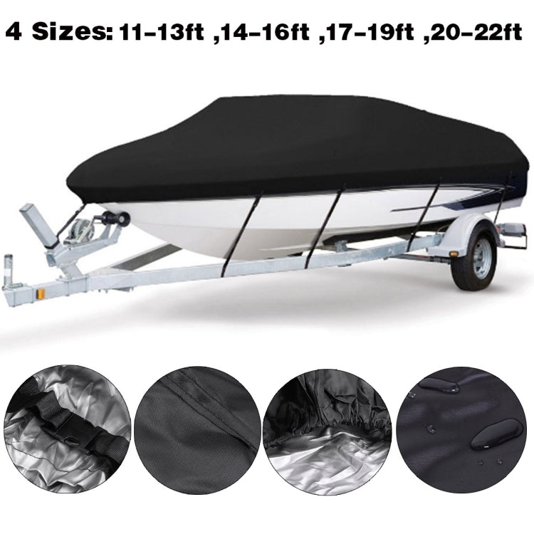 210D Waterproof Boat Cover Speedboat Towed Fishing V-Shaped Boat Cover Rain And Sun Protection Cover, Specification: 14-16FT 530x290cm - Marine Accessories & Parts by PMC Jewellery | Online Shopping South Africa | PMC Jewellery | Buy Now Pay Later Mobicred