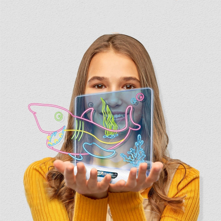 3D Fluorescent Drawing Board Magic Luminous Three-Dimensional Writing Board Graffiti Board Lighting Puzzle Children Drawing Board,Style: Large Drawing Board (Dinosaur Version) -  by PMC Jewellery | Online Shopping South Africa | PMC Jewellery | Buy Now Pay Later Mobicred