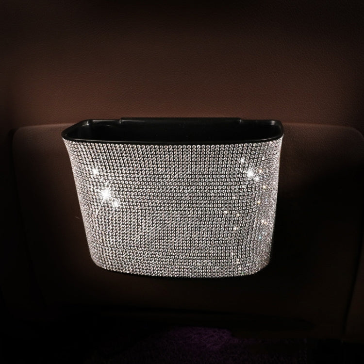 Car-Studded Trash Can Personality Car Hanging Trash Bag Multi-Function Car Storage Box(Colorful Diamonds) - Stowing Tidying by PMC TechLife | Online Shopping South Africa | PMC TechLife | Buy Now Pay Later Mobicred