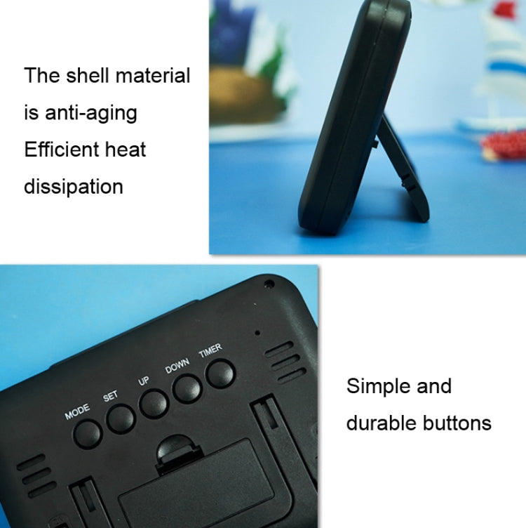 Color Screen Children Electronic Alarm Clock LCD Bedside Alarm Clock(Black Shell Turtle) - Alarm Clocks by PMc TechLife | Online Shopping South Africa | PMc TechLife | Buy Now Pay Later Mobicred