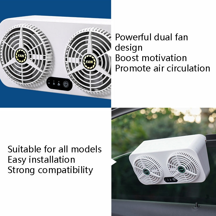 USB Interface Car Cooling Device Car Exhaust Air Circulation Exhaust Fan Car Changing Fan(White) - Heating & Fans by PMC Jewellery | Online Shopping South Africa | PMC Jewellery | Buy Now Pay Later Mobicred