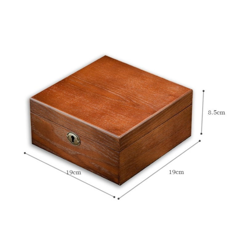 6 Slots Willow Watch Storage Box Jewelry Collection Display Box With Lock(Square) - free shipping - PMc TechLife - Order now!