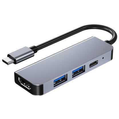 BYL-2011 4 In 1 USB-C / Type-C To 4K HDMI + USB 3.0 + USB 2.0 + PD USB-C / Type-C Charging Ports Multifunctional HUB Docking Station - USB HUB by PMC Jewellery | Online Shopping South Africa | PMC Jewellery | Buy Now Pay Later Mobicred