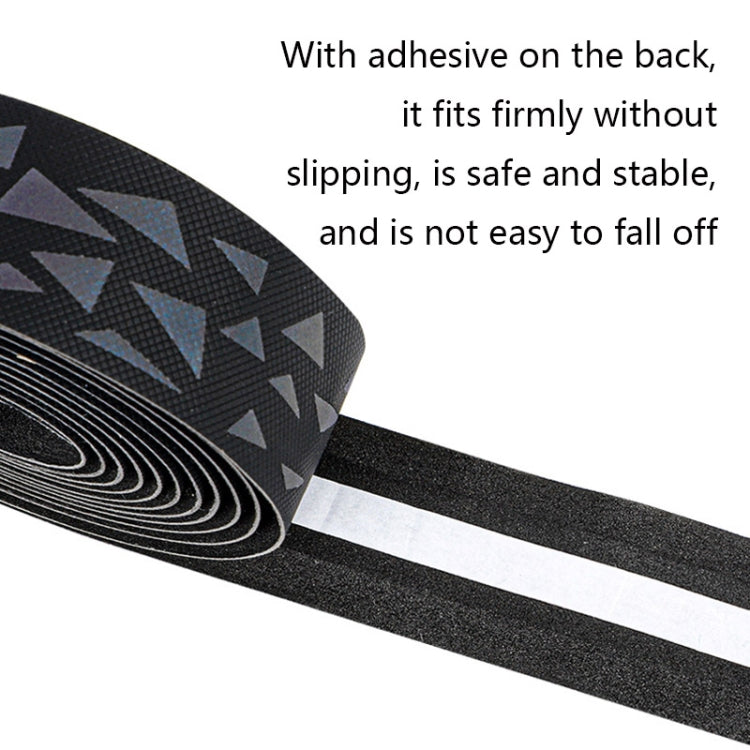 WEST BIKING Bicycle Volorful Handlebar Straps Shock Absorption PU Non-Slip Handlebar Wrap Riding Equipment(Reflective Shadow) - Bicycle Grips by WEST BIKING | Online Shopping South Africa | PMc TechLife | Buy Now Pay Later Mobicred