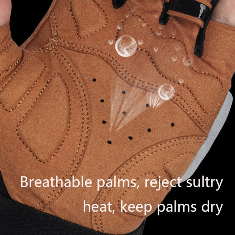 WEST BIKING YP0211196 Half-Finger Shock-Absorbing Anti-Skid Motorcycle Bike Gloves Riding Equipment, Size: S(Black Yellow) - Cycling Gloves by WEST BIKING | Online Shopping South Africa | PMC TechLife | Buy Now Pay Later Mobicred