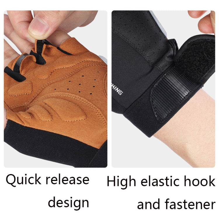 WEST BIKING YP0211196 Half-Finger Shock-Absorbing Anti-Skid Motorcycle Bike Gloves Riding Equipment, Size: M(Black Yellow) - free shipping - PMC TechLife - Order now!