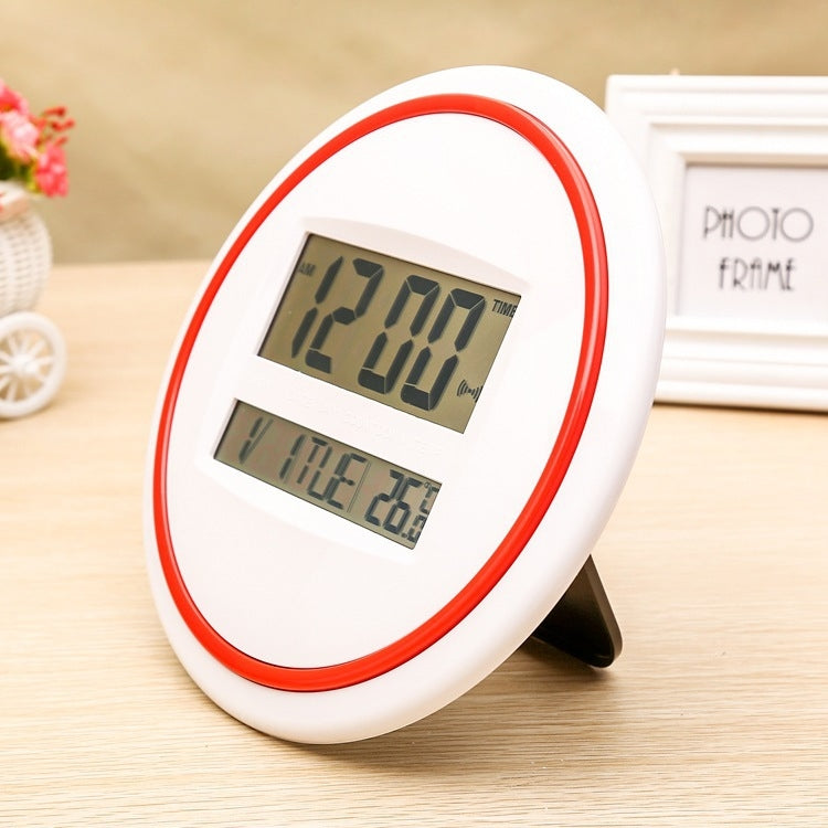 3883 Electronic Mute Wall Clock Electronic Living Room Wall Clock(White) - free shipping - PMc TechLife - Order now!