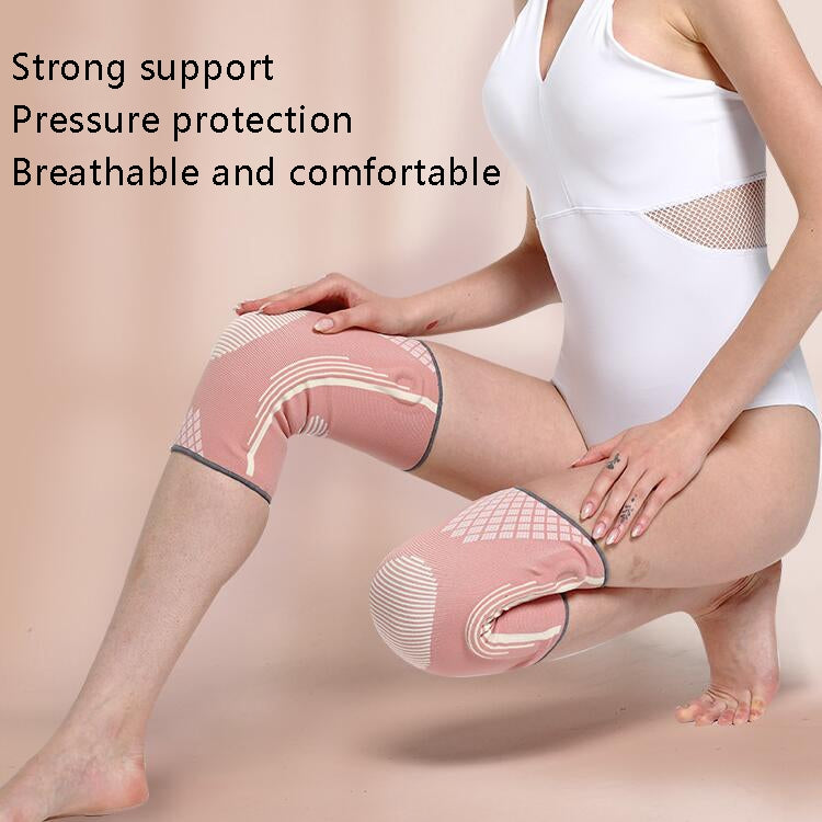 Sports Knee Pads Training Running Knee Thin Protective Cover, Specification: L(Light Gray Silicone Non-slip) - Sports Safety by PMC Jewellery | Online Shopping South Africa | PMC Jewellery