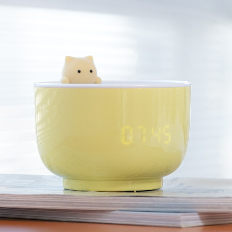 Multifunctional Voice-activated LED Light Shows Time Children Cartoon Cat Alarm Clock(Yellow) - Novelty Clock by PMc TechLife | Online Shopping South Africa | PMc TechLife | Buy Now Pay Later Mobicred