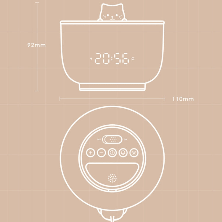 Multifunctional Voice-activated LED Light Shows Time Children Cartoon Cat Alarm Clock(Yellow) - Novelty Clock by PMc TechLife | Online Shopping South Africa | PMc TechLife | Buy Now Pay Later Mobicred