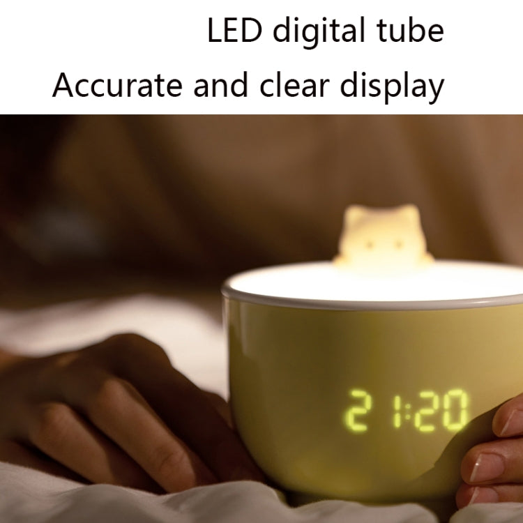 Multifunctional Voice-activated LED Light Shows Time Children Cartoon Cat Alarm Clock(Yellow) - Novelty Clock by PMc TechLife | Online Shopping South Africa | PMc TechLife | Buy Now Pay Later Mobicred