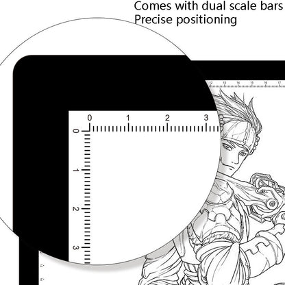 A4-D26  Charging Copy Table Soft Light Eye Protection Edging Copy Board Drawing Board(Blue) -  by PMC Jewellery | Online Shopping South Africa | PMC Jewellery | Buy Now Pay Later Mobicred