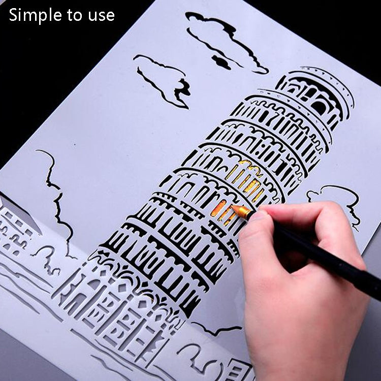 Sailing Line(5pcs / Set) Construction Series Painting Template Theme City A4 Label Template - Art Supplies by PMC TechLife | Online Shopping South Africa | PMC TechLife | Buy Now Pay Later Mobicred