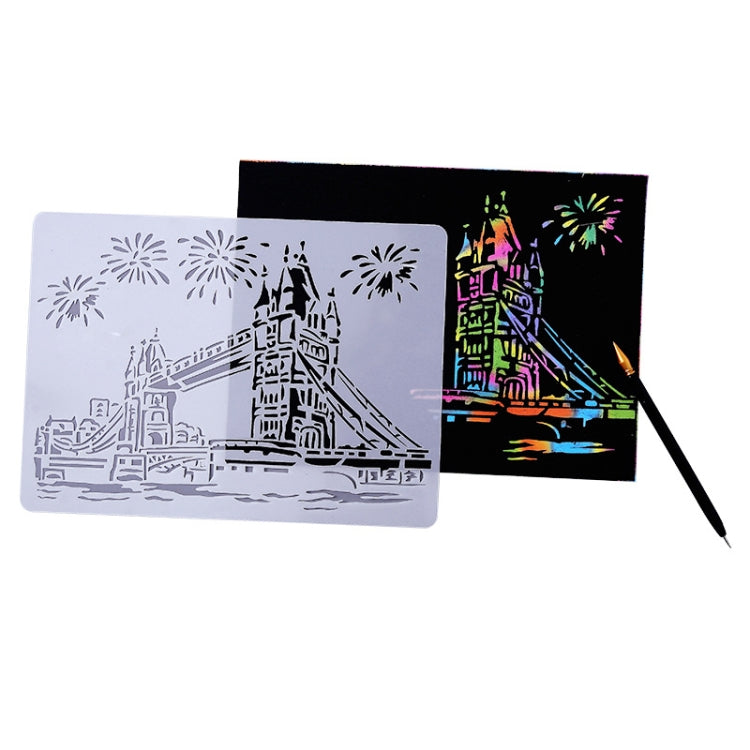 1 Paris Tower Construction Series Painting Template Theme City A4 Label Template - Art Supplies by PMC TechLife | Online Shopping South Africa | PMC TechLife | Buy Now Pay Later Mobicred