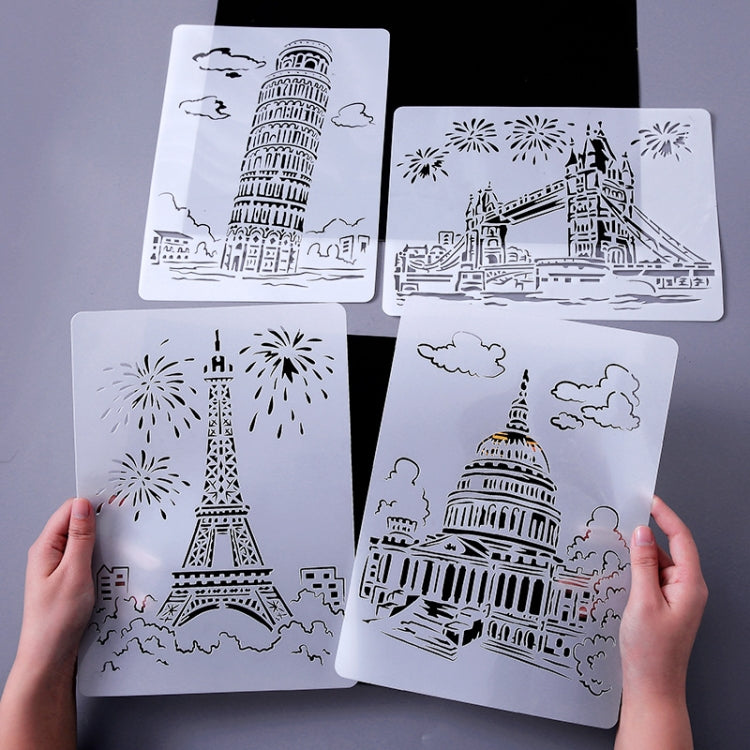3 Pisa Tower Construction Series Painting Template Theme City A4 Label Template - Art Supplies by PMC TechLife | Online Shopping South Africa | PMC TechLife | Buy Now Pay Later Mobicred
