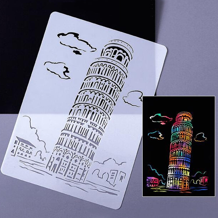 3 Pisa Tower Construction Series Painting Template Theme City A4 Label Template - Art Supplies by PMC TechLife | Online Shopping South Africa | PMC TechLife | Buy Now Pay Later Mobicred