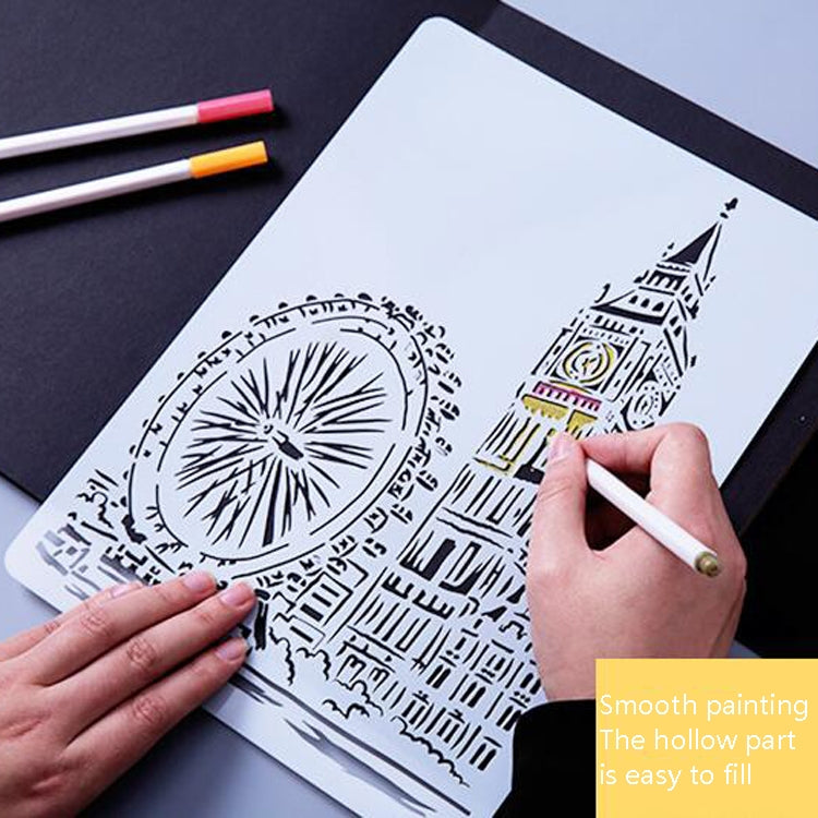 9 Sydney Construction Series Painting Template Theme City A4 Label Template - Art Supplies by PMC TechLife | Online Shopping South Africa | PMC TechLife | Buy Now Pay Later Mobicred