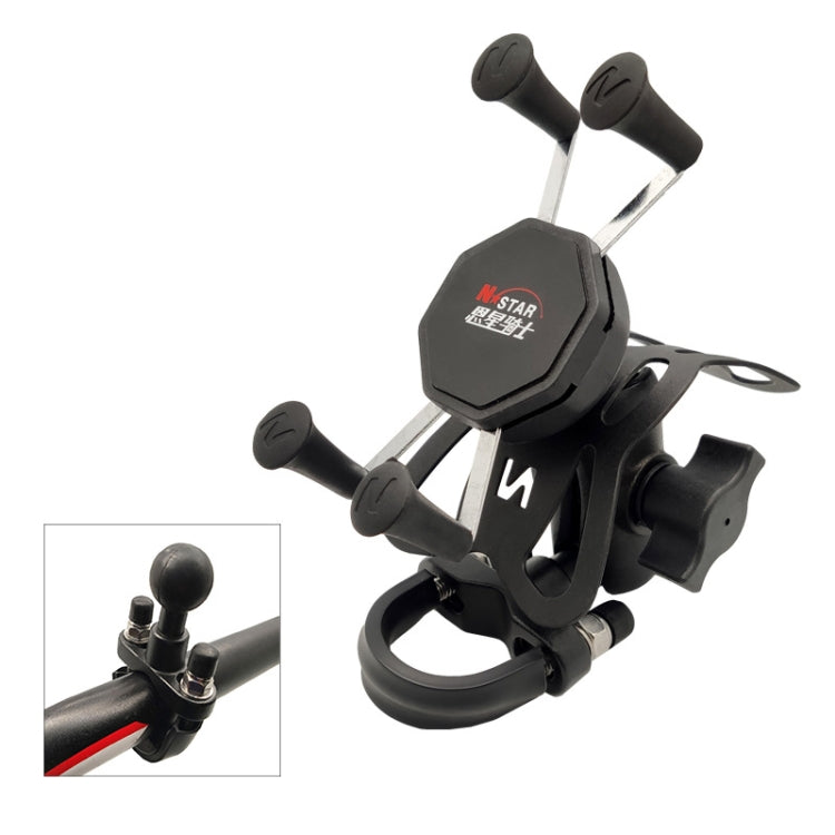 N-STAR N002 Motorcycle Bicycle Mobile Phone Bracket Riding Equipment(Small T Head) - Holders by N-STAR | Online Shopping South Africa | PMC Jewellery | Buy Now Pay Later Mobicred