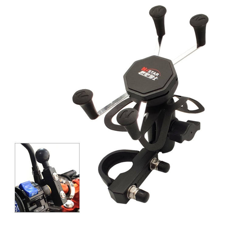 N-STAR N002 Motorcycle Bicycle Mobile Phone Bracket Riding Equipment(Small Long Ball Head) - Holders by N-STAR | Online Shopping South Africa | PMC Jewellery | Buy Now Pay Later Mobicred