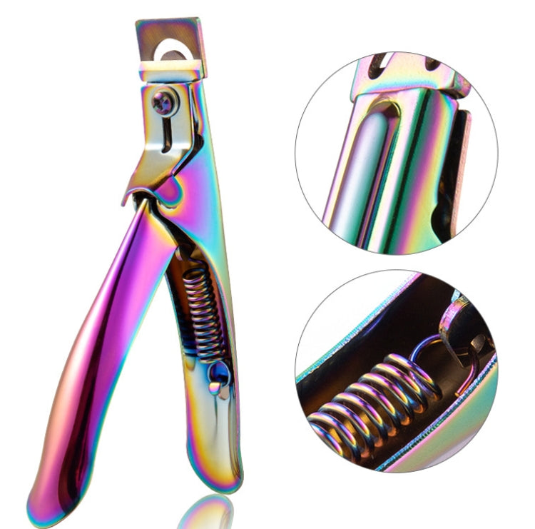 Nail Word Cut French U-Shaped Cut Fake Nail Cut Stainless Steel Nail Knife, Color Classification: Electrophoretic Black - Nail Clipper by PMC Jewellery | Online Shopping South Africa | PMC Jewellery | Buy Now Pay Later Mobicred