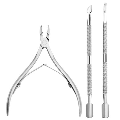 FABIYAN Stainless Steel Dead Skin Shear Steel Push Nail Art Tool Set, Specification:   Set 9 - Nail Clipper by PMC Jewellery | Online Shopping South Africa | PMC Jewellery | Buy Now Pay Later Mobicred