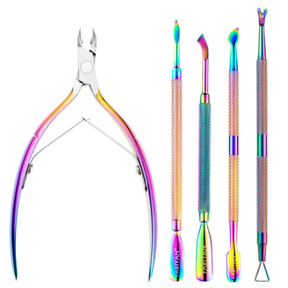 FABIYAN Stainless Steel Dead Skin Shear Steel Push Nail Art Tool Set, Specification:   Set 15 - Nail Clipper by PMC Jewellery | Online Shopping South Africa | PMC Jewellery | Buy Now Pay Later Mobicred