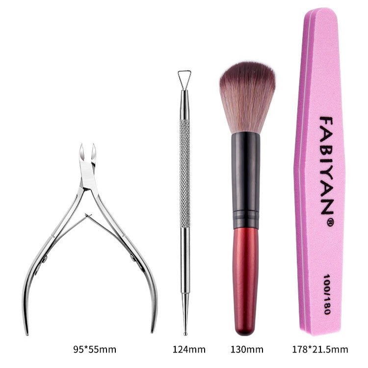 FABIYAN Nail Art Tool Set Manicure Disarm Tool Set, Specification: 8-piece Set - Nail Art Equipment by FABIYAN | Online Shopping South Africa | PMC Jewellery | Buy Now Pay Later Mobicred