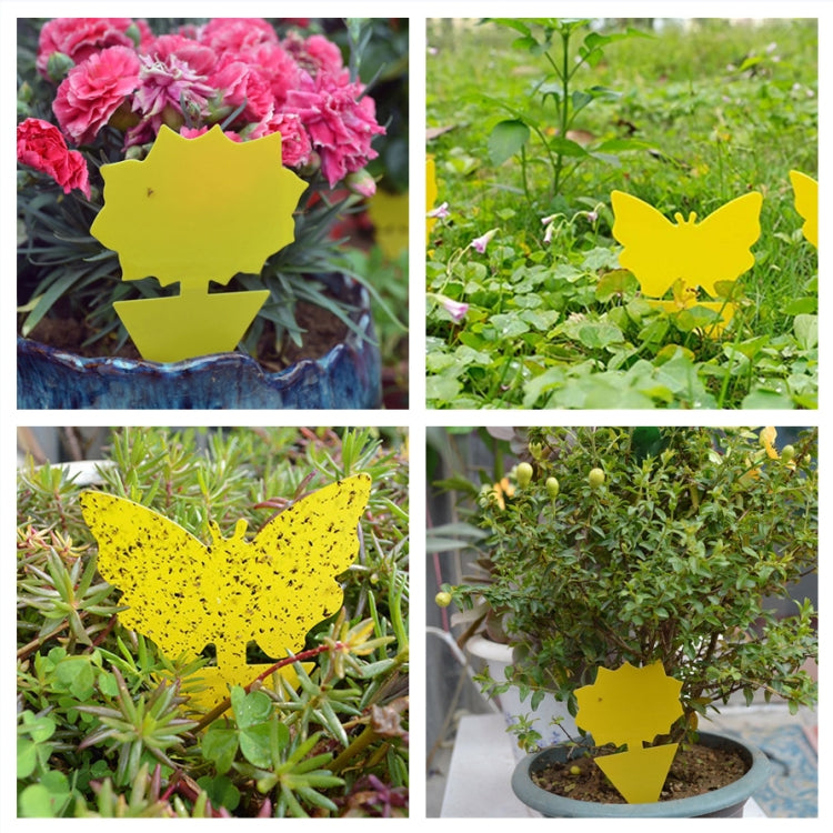 10pcs Double-Sided Yellow Board Sticky Insect Board Insect Trap Heterogeneous Physical Sticky Insect Board, Random Style Delivery - free shipping - PMC TechLife - Order now!