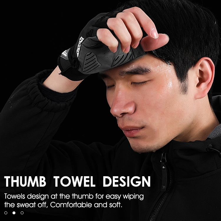 WEST BIKING YP0211210 Mountain Cycling Gloves Half Finger Breathable Anti-Slip Gloves Riding Equipment, Size: L(Dark Grey) - free shipping - PMC TechLife - Order now!