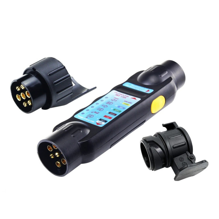 TS170E-Z 12V Car Resistance Trailer Plug Socket Trailer Tester Connector Recorder With 2 Conversion Heads EU Plug - Electronic Test by PMC TechLife | Online Shopping South Africa | PMC TechLife | Buy Now Pay Later Mobicred