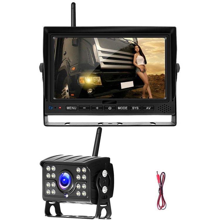 7 Inch Digital Wireless Reversing Image 1080P Video System Truck Monitoring Driving Recorder Single Road+1 Night Video Camera - Rear View Cameras by PMC Jewellery | Online Shopping South Africa | PMC Jewellery