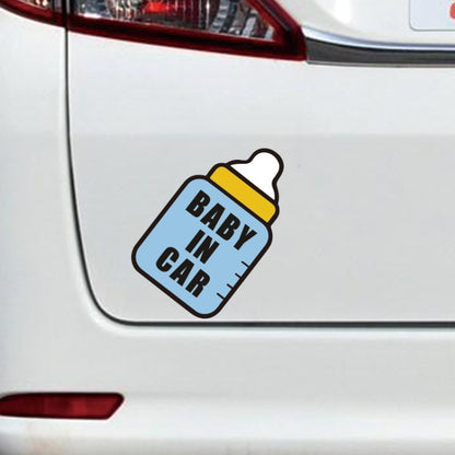 10 PCS There Is A Baby In The Car Stickers Warning Stickers Style: CT223O Triangle Boy Adhesive Stickers - Warning Sticker by PMC Jewellery | Online Shopping South Africa | PMC Jewellery | Buy Now Pay Later Mobicred