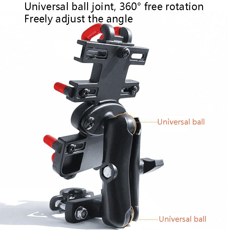 Motorcycle Metal Navigation Mobile Phone Bracket,Style: Rearview Mirror Installation (Anti-theft) - Holder by PMC TechLife | Online Shopping South Africa | PMC TechLife | Buy Now Pay Later Mobicred