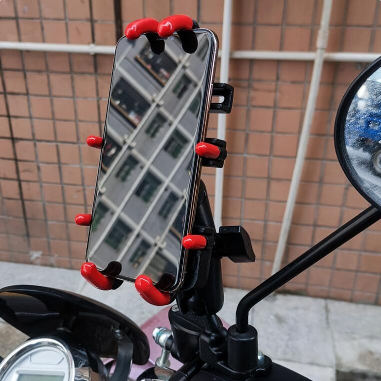Motorcycle Metal Navigation Mobile Phone Bracket,Style: Handle Installation (Anti-theft) - Holder by PMC TechLife | Online Shopping South Africa | PMC TechLife | Buy Now Pay Later Mobicred