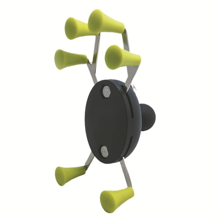 Eagle Claws X-Type Six-Claw Metal Mobile Phone Back Clip Bicycle Motorcycle Mobile Phone Holder(Green) - Holder by PMC TechLife | Online Shopping South Africa | PMC TechLife | Buy Now Pay Later Mobicred