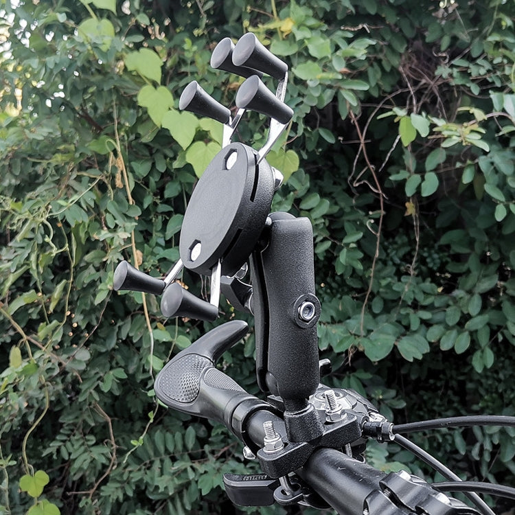 Eagle Claws X-Type Six-Claw Metal Mobile Phone Back Clip Bicycle Motorcycle Mobile Phone Holder(Red) - Holder by PMC TechLife | Online Shopping South Africa | PMC TechLife | Buy Now Pay Later Mobicred