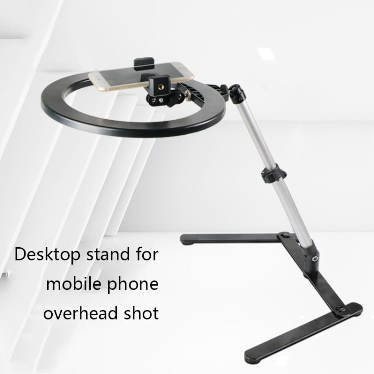 FP-10 Desktop Multi-Function Photography Support Phone Live Stand LED Fill Light, Specification: Desktop Bracket + Phone Clip - Stand by PMC Jewellery | Online Shopping South Africa | PMC Jewellery | Buy Now Pay Later Mobicred