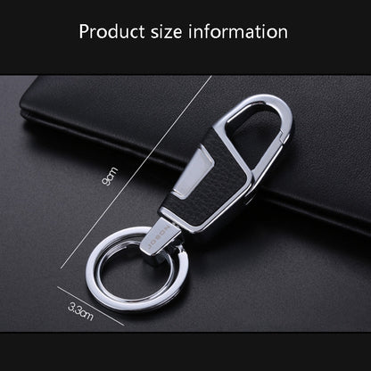 JOBON ZB-6611 Car Keychain Men Waist Hanging Keychain Simple Key Rings(Silver) - Key Rings by JOBON | Online Shopping South Africa | PMC Jewellery | Buy Now Pay Later Mobicred