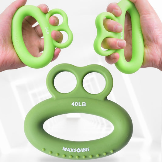 MAXSOINS MXO-DOUBLE-001 Frog Shape Finger Grip Training Device Finger Grip Ring, Specification: 40LB (Bearded Grass Green) - Fitness Equipments by PMC Jewellery | Online Shopping South Africa | PMC Jewellery | Buy Now Pay Later Mobicred