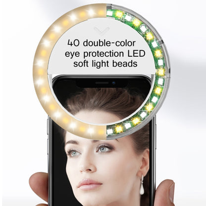 2 PCS XJ17 Large-Capacity Live Video Conference Fill Light Ring Light Mobile Phone Selfie LED Fill Light(Cat Ears) - Selfie Light by PMC Jewellery | Online Shopping South Africa | PMC Jewellery | Buy Now Pay Later Mobicred