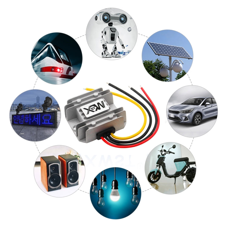 XWST DC 12/24V To 5V Converter Step-Down Vehicle Power Module, Specification: 12/24V To 5V 8A Medium Rubber Shell -  by PMC Jewellery | Online Shopping South Africa | PMC Jewellery | Buy Now Pay Later Mobicred