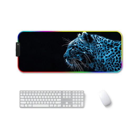 300x800x3mm F-01 Rubber Thermal Transfer RGB Luminous Non-Slip Mouse Pad(Ice Lend) - Mouse Pads by PMC Jewellery | Online Shopping South Africa | PMC Jewellery | Buy Now Pay Later Mobicred