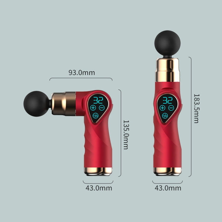 Mini Fascia Gun Small LCD Screen Muscle Massager(018 Gray) - free shipping - PMC TechLife - Order now!