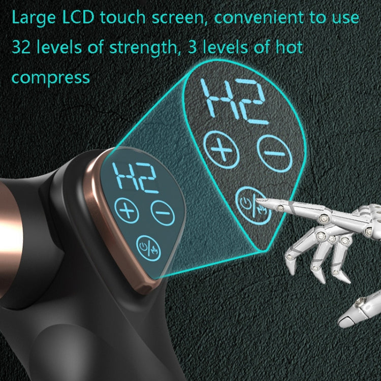 Mini Fascia Gun Small LCD Screen Muscle Massager(018 Gray) - free shipping - PMC TechLife - Order now!