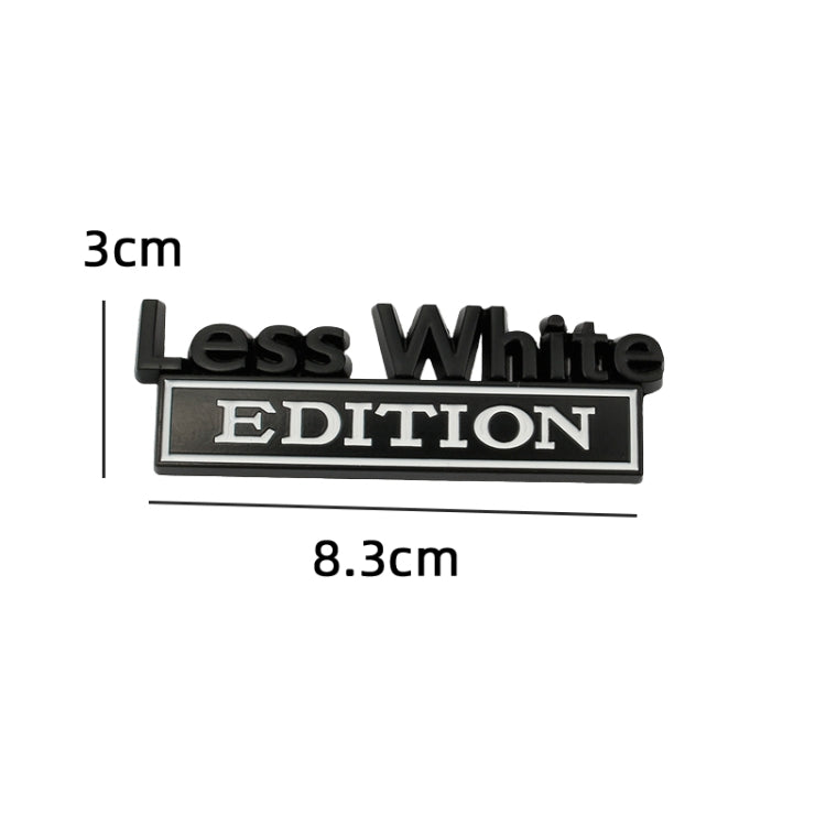 2 PCS Car Metal Leaf Board Label Less White Edition Modified Body Labeling(Silver Red) - Decorative Sticker by PMC TechLife | Online Shopping South Africa | PMC TechLife | Buy Now Pay Later Mobicred