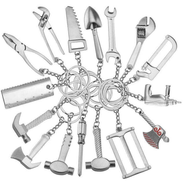 10 PCS Tool Metal Keychain Car Key Ring Pendant, Colour: H-389 Hex Wrench - Key Rings by PMC Jewellery | Online Shopping South Africa | PMC Jewellery | Buy Now Pay Later Mobicred